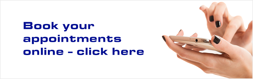 Book your appointmenst online - click here